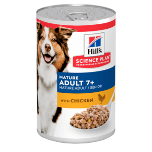 PROMO Hill’s Science Plan Canine Mature Adult 7+ – Мокра храна за кучета от всички породи на възраст над 7 години. - 5x370 гр. 4+1 ПОДАРЪК