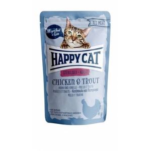 Happy Cat Pouch Culinary Spring-Water Trout - пауч за котки с пъстърва в сос