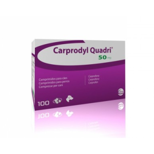 CARPRODYL QUADRI - за намаляване възпалението и болката при кучета 50 mg - 100 таб. 