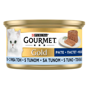 Gourmet Gold - мокра храна за котки - пастет с риба тон 85гр