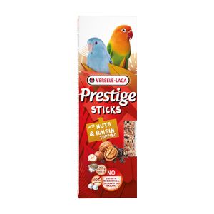 Versele-Laga Prestige Sticks Small Parrots Nuts & Raisin topping 2 бр х 30 гр - 2бр. стикове за малки африкански папагали с ядки и стафиди, 60 гр