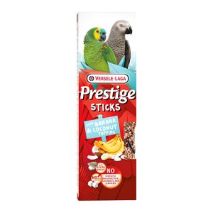 Versele-Laga Prestige Sticks Parrots Banana & Coconut topping  2 бр х 70 гр - 2бр. стикове за големи папагали с банан и кокос, 140 гр