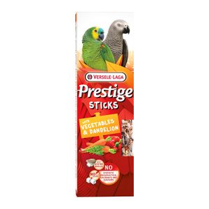 Versele-Laga Prestige Sticks Parrots Vegetables & Dandelion 2 бр х 70 гр - 2бр. стикове за големи папагали със зеленчуци и глухарче, 140 гр