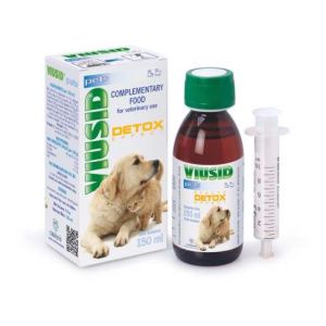 VIUSID Detox Pets - Пребиотик и пробиотик за кучета и котки - сироп 150 мл 
