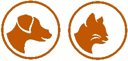 Cat and dog symbols